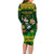 Custom South Africa Rugby Family Matching Long Sleeve Bodycon Dress and Hawaiian Shirt Go Bokke World Cup Champions History - Wonder Print Shop