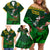 Custom South Africa Rugby Family Matching Off Shoulder Short Dress and Hawaiian Shirt Go Bokke World Cup Champions History - Wonder Print Shop