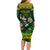 Custom South Africa Rugby Long Sleeve Bodycon Dress Go Bokke World Cup Champions History - Wonder Print Shop