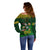 Custom South Africa Rugby Off Shoulder Sweater Go Bokke World Cup Champions History - Wonder Print Shop