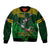 Custom South Africa Rugby Sleeve Zip Bomber Jacket Go Bokke World Cup Champions History - Wonder Print Shop