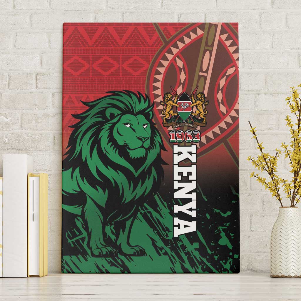 Kenya Independence Day Canvas Wall Art Jamhuri ya Kenya 1963 - African Pattern - Wonder Print Shop