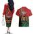 Kenya Independence Day Couples Matching Off The Shoulder Long Sleeve Dress and Hawaiian Shirt Jamhuri ya Kenya 1963 - African Pattern - Wonder Print Shop