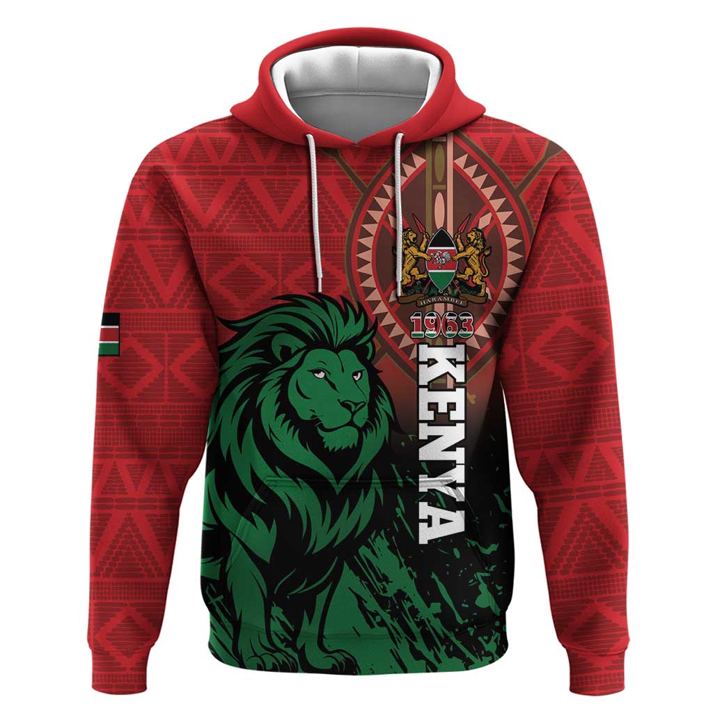 Kenya Independence Day Hoodie Jamhuri ya Kenya 1963 - African Pattern