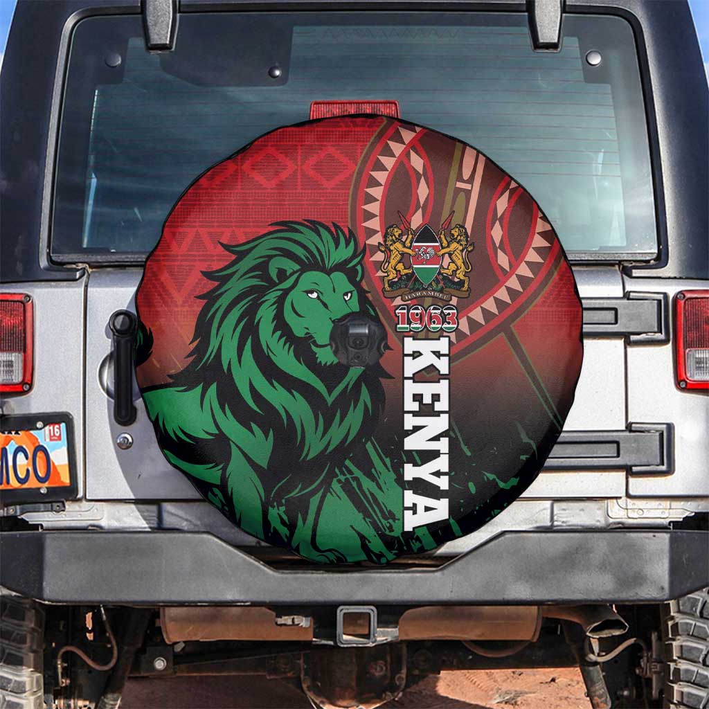 Kenya Independence Day Spare Tire Cover Jamhuri ya Kenya 1963 - African Pattern - Wonder Print Shop