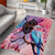 Kenya Lilac-Breasted Roller Area Rug Coat Of Arms Mix Orchid - Wonder Print Shop