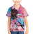 Kenya Lilac-Breasted Roller Family Matching Mermaid Dress and Hawaiian Shirt Coat Of Arms Mix Orchid - Wonder Print Shop