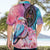 Kenya Lilac-Breasted Roller Hawaiian Shirt Coat Of Arms Mix Orchid - Wonder Print Shop