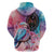 Kenya Lilac-Breasted Roller Hoodie Coat Of Arms Mix Orchid - Wonder Print Shop