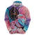 Kenya Lilac-Breasted Roller Hoodie Coat Of Arms Mix Orchid - Wonder Print Shop