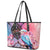 Kenya Lilac-Breasted Roller Leather Tote Bag Coat Of Arms Mix Orchid - Wonder Print Shop