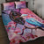 Kenya Lilac-Breasted Roller Quilt Bed Set Coat Of Arms Mix Orchid - Wonder Print Shop