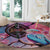 Kenya Lilac-Breasted Roller Round Carpet Coat Of Arms Mix Orchid