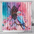 Kenya Lilac-Breasted Roller Shower Curtain Coat Of Arms Mix Orchid