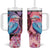 Kenya Lilac-Breasted Roller Tumbler With Handle Coat Of Arms Mix Orchid - Wonder Print Shop