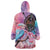 Kenya Lilac-Breasted Roller Wearable Blanket Hoodie Coat Of Arms Mix Orchid - Wonder Print Shop