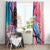 Kenya Lilac-Breasted Roller Window Curtain Coat Of Arms Mix Orchid - Wonder Print Shop