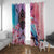 Kenya Lilac-Breasted Roller Window Curtain Coat Of Arms Mix Orchid - Wonder Print Shop