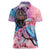 Kenya Lilac-Breasted Roller Women Polo Shirt Coat Of Arms Mix Orchid - Wonder Print Shop