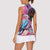 Kenya Lilac-Breasted Roller Women Sleeveless Polo Shirt Coat Of Arms Mix Orchid - Wonder Print Shop