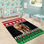 Personalized Kenya Christmas Area Rug Lion Santa - Heri Ya Krismasi! - Wonder Print Shop