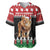 Personalized Kenya Christmas Baseball Jersey Lion Santa - Heri Ya Krismasi! - Wonder Print Shop