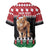 Personalized Kenya Christmas Baseball Jersey Lion Santa - Heri Ya Krismasi! - Wonder Print Shop