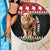 Personalized Kenya Christmas Beach Blanket Lion Santa - Heri Ya Krismasi! - Wonder Print Shop