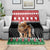 Personalized Kenya Christmas Blanket Lion Santa - Heri Ya Krismasi!