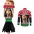 Personalized Kenya Christmas Couples Matching Mermaid Dress and Long Sleeve Button Shirt Lion Santa - Heri Ya Krismasi!