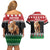 Personalized Kenya Christmas Couples Matching Off Shoulder Short Dress and Hawaiian Shirt Lion Santa - Heri Ya Krismasi! - Wonder Print Shop