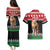 Personalized Kenya Christmas Couples Matching Puletasi and Hawaiian Shirt Lion Santa - Heri Ya Krismasi! - Wonder Print Shop