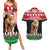 Personalized Kenya Christmas Couples Matching Summer Maxi Dress and Hawaiian Shirt Lion Santa - Heri Ya Krismasi! - Wonder Print Shop