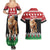 Personalized Kenya Christmas Couples Matching Summer Maxi Dress and Hawaiian Shirt Lion Santa - Heri Ya Krismasi! - Wonder Print Shop