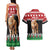 Personalized Kenya Christmas Couples Matching Tank Maxi Dress and Hawaiian Shirt Lion Santa - Heri Ya Krismasi! - Wonder Print Shop