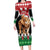 Personalized Kenya Christmas Family Matching Long Sleeve Bodycon Dress and Hawaiian Shirt Lion Santa - Heri Ya Krismasi! - Wonder Print Shop