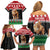 Personalized Kenya Christmas Family Matching Off Shoulder Short Dress and Hawaiian Shirt Lion Santa - Heri Ya Krismasi! - Wonder Print Shop