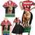 Personalized Kenya Christmas Family Matching Short Sleeve Bodycon Dress and Hawaiian Shirt Lion Santa - Heri Ya Krismasi! - Wonder Print Shop