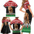 Personalized Kenya Christmas Family Matching Short Sleeve Bodycon Dress and Hawaiian Shirt Lion Santa - Heri Ya Krismasi! - Wonder Print Shop