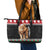 Personalized Kenya Christmas Leather Tote Bag Lion Santa - Heri Ya Krismasi! - Wonder Print Shop