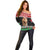 Personalized Kenya Christmas Off Shoulder Sweater Lion Santa - Heri Ya Krismasi! - Wonder Print Shop