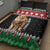 Personalized Kenya Christmas Quilt Bed Set Lion Santa - Heri Ya Krismasi! - Wonder Print Shop