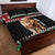 Personalized Kenya Christmas Quilt Bed Set Lion Santa - Heri Ya Krismasi! - Wonder Print Shop