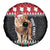 Personalized Kenya Christmas Spare Tire Cover Lion Santa - Heri Ya Krismasi! - Wonder Print Shop