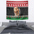 Personalized Kenya Christmas Tapestry Lion Santa - Heri Ya Krismasi!