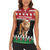 Personalized Kenya Christmas Women Sleeveless Polo Shirt Lion Santa - Heri Ya Krismasi! - Wonder Print Shop