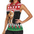 Personalized Kenya Christmas Women Sleeveless Polo Shirt Lion Santa - Heri Ya Krismasi! - Wonder Print Shop