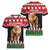 Personalized Kenya Christmas Women V-Neck T-Shirt Lion Santa - Heri Ya Krismasi! - Wonder Print Shop