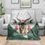 South Africa Springboks Christmas Blanket Bokke Santa - Geseende Kersfees