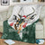 South Africa Springboks Christmas Blanket Bokke Santa - Geseende Kersfees